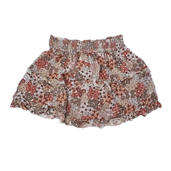 Japna Pink Floral Pleated Mini Skirt Size Medium Women’s - Picture 1 of 4